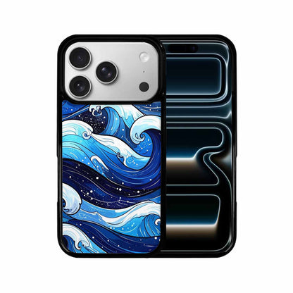 iPhone 17 Pro Case — Glossy Winter Wave Seamless Cartoon Cute, Custom Made Phone Cover