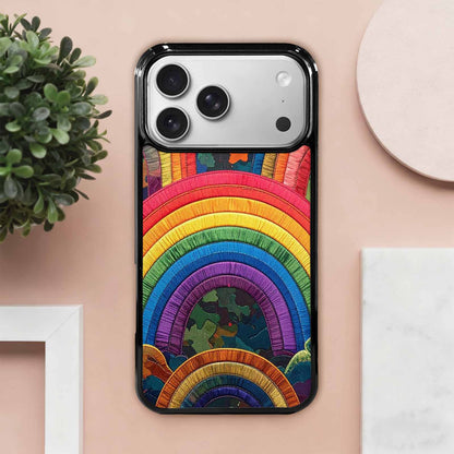 iPhone 17 Pro Max Case — Vivid Camo Rainbow Camo, Personalized Phone Case