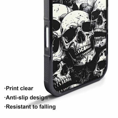 iPhone 17 Pro Case — Skull Dark Art Gothic Print Gothic, Customized Protective Case