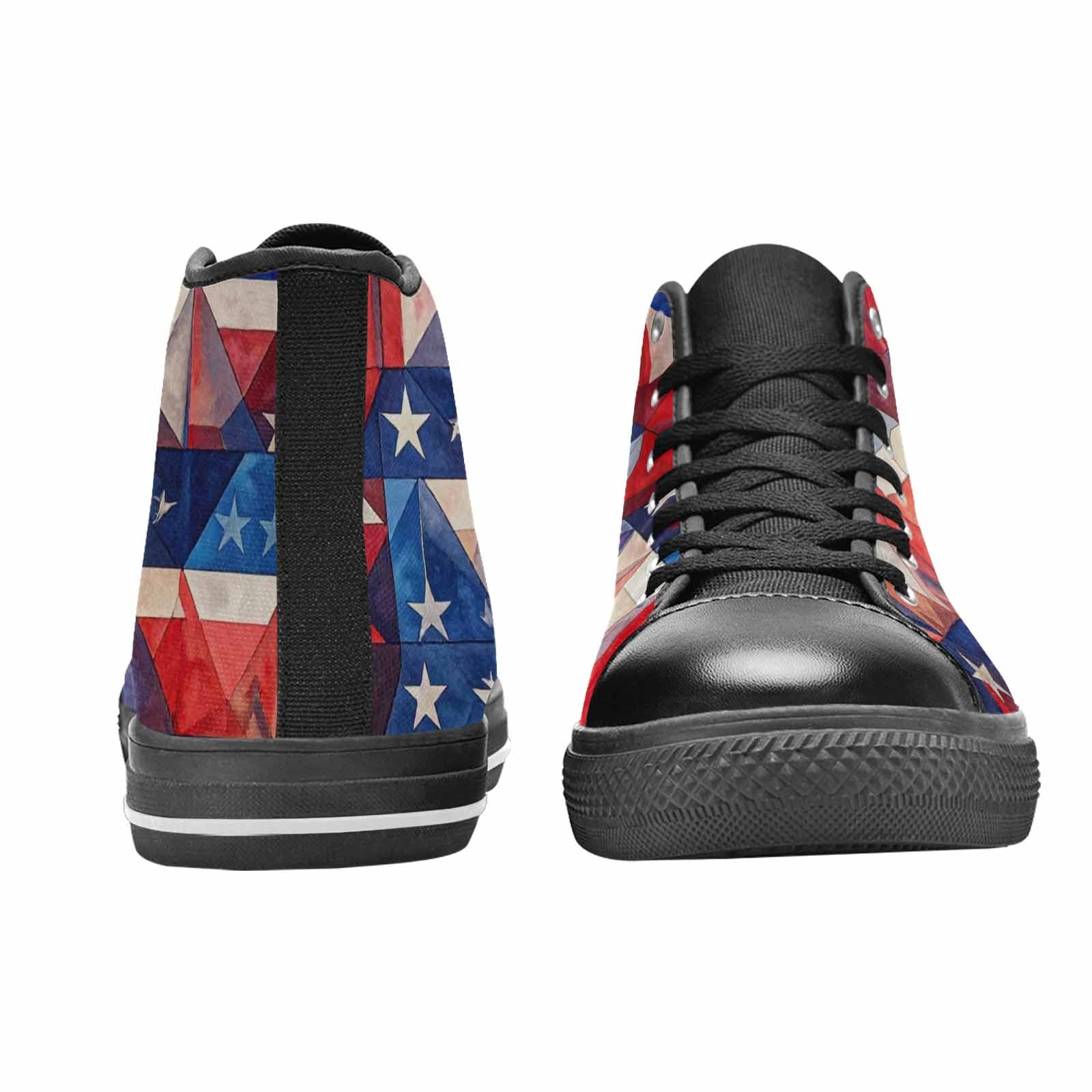 MEN'S American Flag Stars High Top Canvas Surreal Custom Shoes