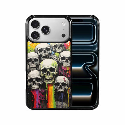 iPhone 17 Pro Max Case — Rainbow From Skull\'s Mouth Gothic Skulls, Customized Protective Case