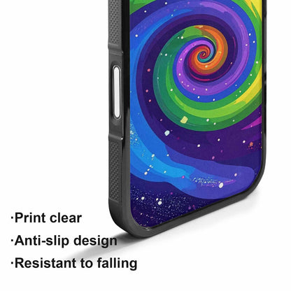 iPhone 17 Case — Rainbow Pride Galaxy Seamless Galaxy Space, Custom Art Phone Cover