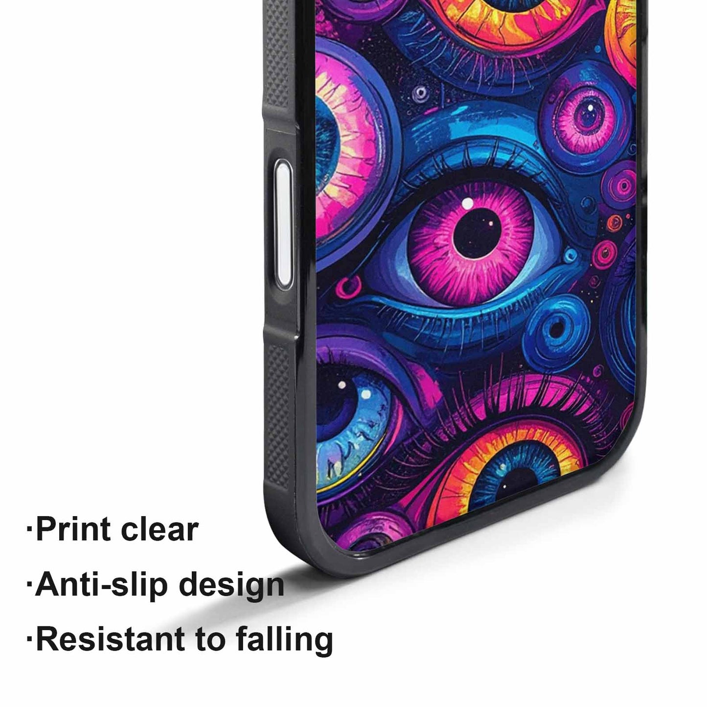 iPhone 17 Pro Case — Seamless Tileable Pattern Of Overlapping Cartoon, Custom Print Case Cover