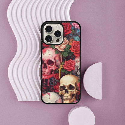 iPhone 16 Pro Max Case — Skulls And Roses Skulls And Roses, Unique Phone Case Design