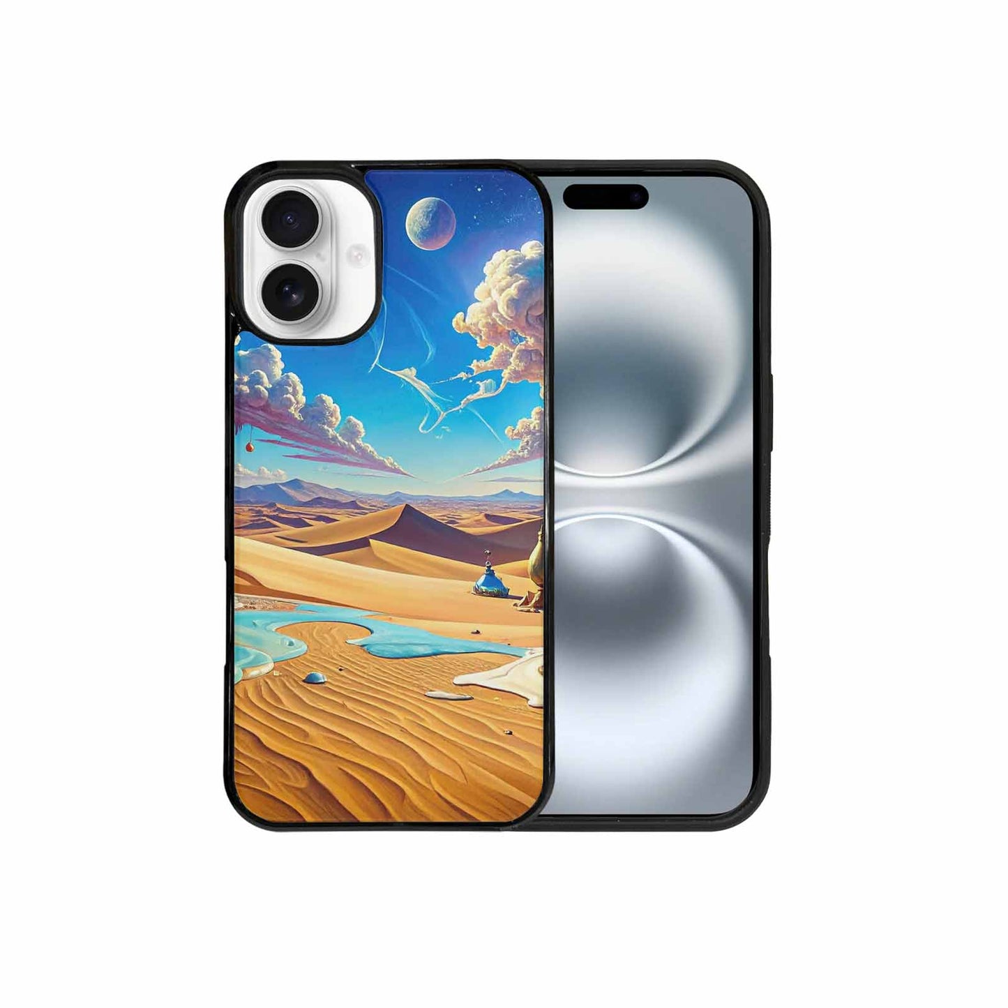 iPhone 16 Plus Case — Surrealist Desert Dreamscape Custom, Personalized Phone Case