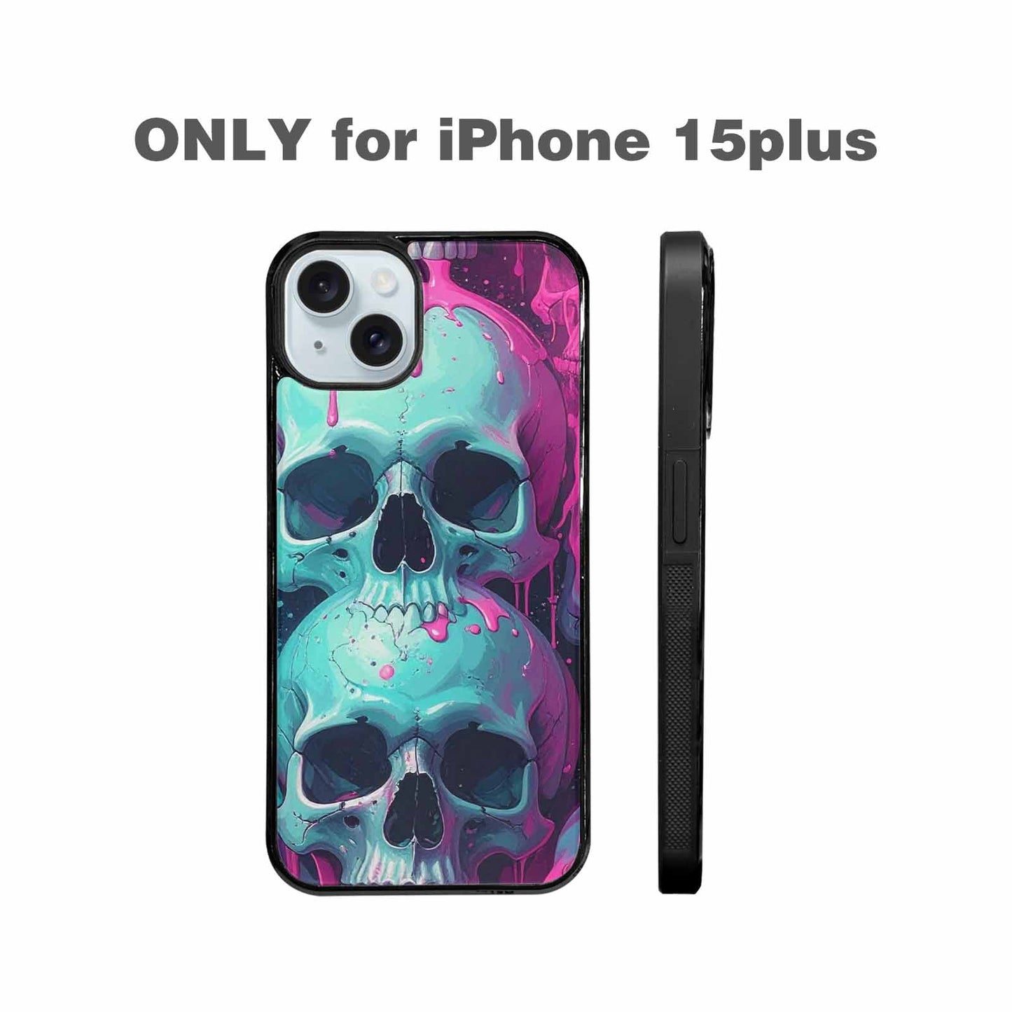 iPhone 15 Plus Case — Thousands Of Skulls Custom, Custom Phone Case