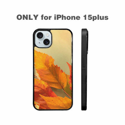 iPhone 15 Plus Case — Autumn Leaves, Custom Phone Case