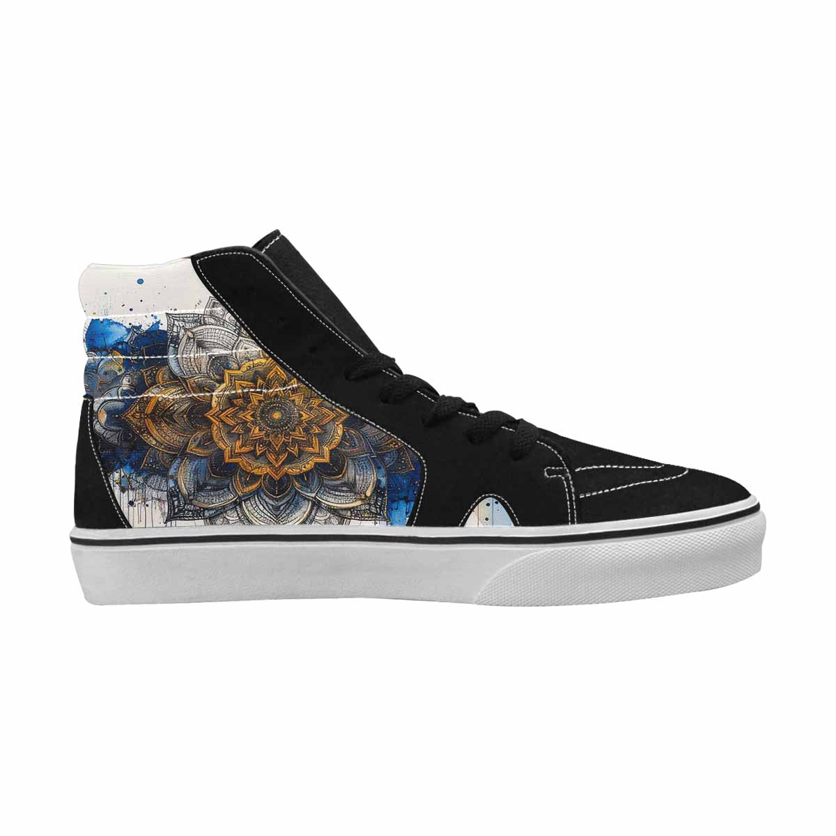 MEN'S Mandala Medallion High Top Canvas Y2K Custom Shoes