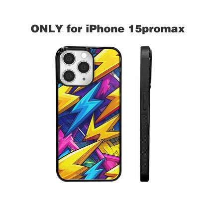 iPhone 15 Pro Max Case — Lightning Bolt Storm Pattern Hundreds Of, Customized Protective Case