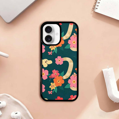 iPhone 17 Case — Floral Snake Print Floral, Custom Print Case Cover