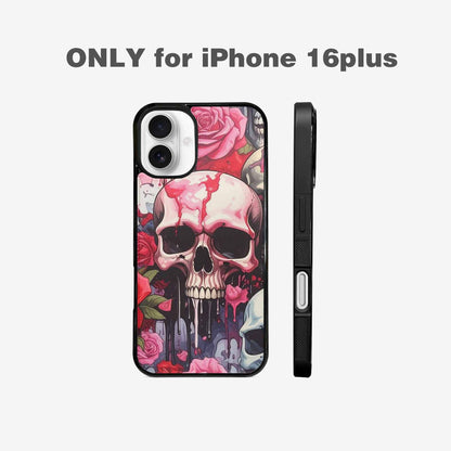 iPhone 16 Plus Case — Skulls And Roses Skulls And Roses, Personalized Phone Case