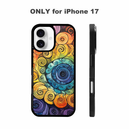 iPhone 17 Case — Tie Dye Swirls (black Tie Dye, Original Design Phone Case