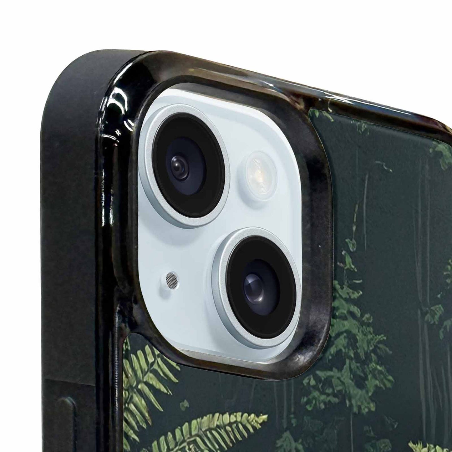 iPhone 15 Plus Case — Seamless Pattern Ancient Redwood Forest Giant, Original Design Phone Case