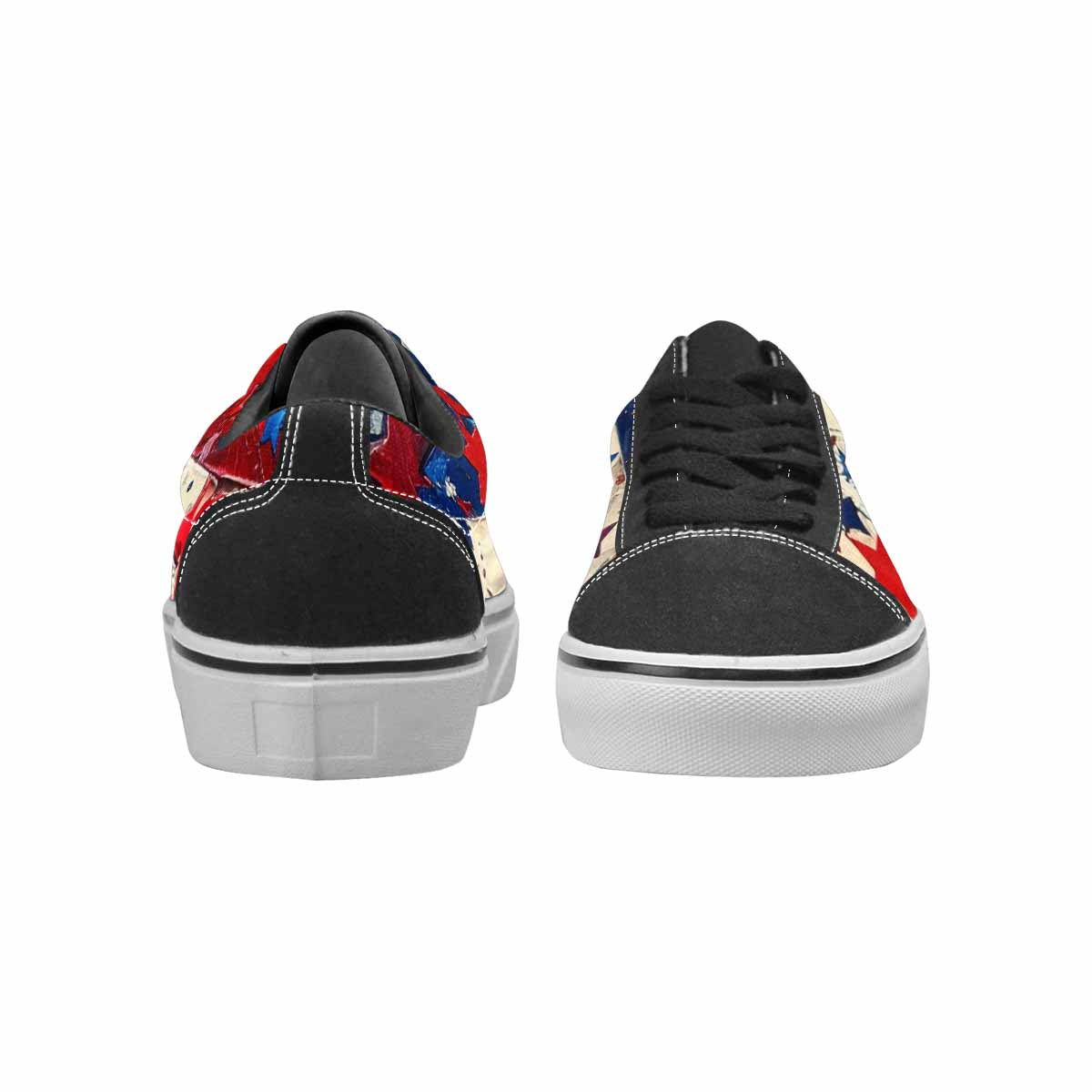 WOMEN'S Patriotic Stars Stripes Lace-Up Canvas Dreamlike Custom Shoes