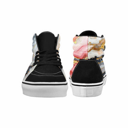 MEN'S Marble Vein High Top Canvas Y2K Shoes