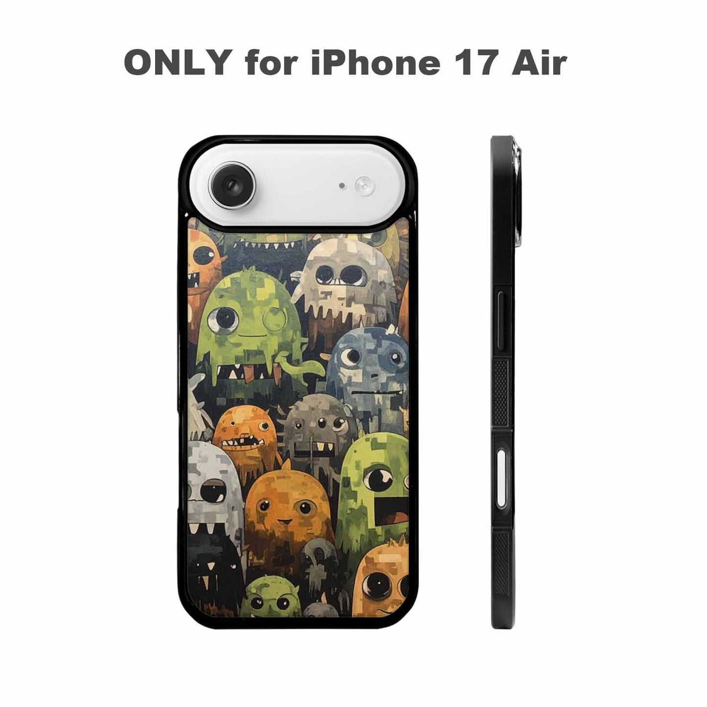 iPhone 17 Air Case — Monsters Camomonsters Pattern T6v Camo, Custom Made Phone Cover