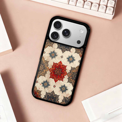 iPhone 17 Pro Case — Small Mandala Pattern Randomly Varying Floral, Custom Designed Case Cover