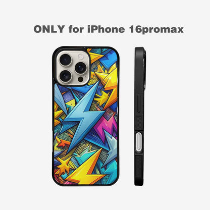 iPhone 16 Pro Max Case — Lightning Bolt Storm Pattern Hundreds Of, Custom Print Case Cover