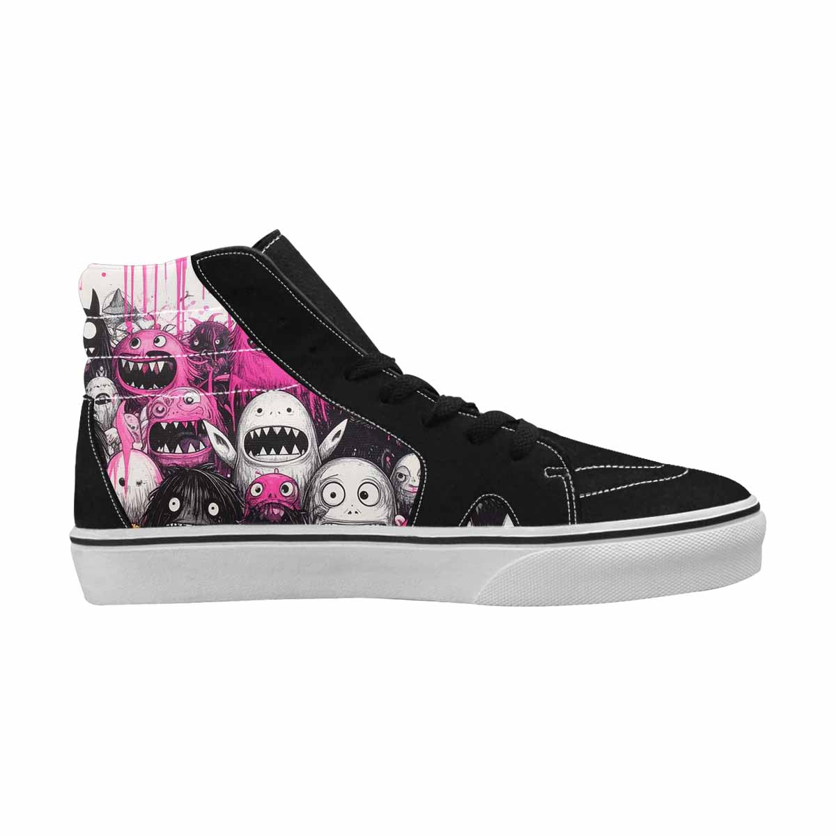 MEN'S Monsters (general) High Top Canvas Grunge Custom Shoes