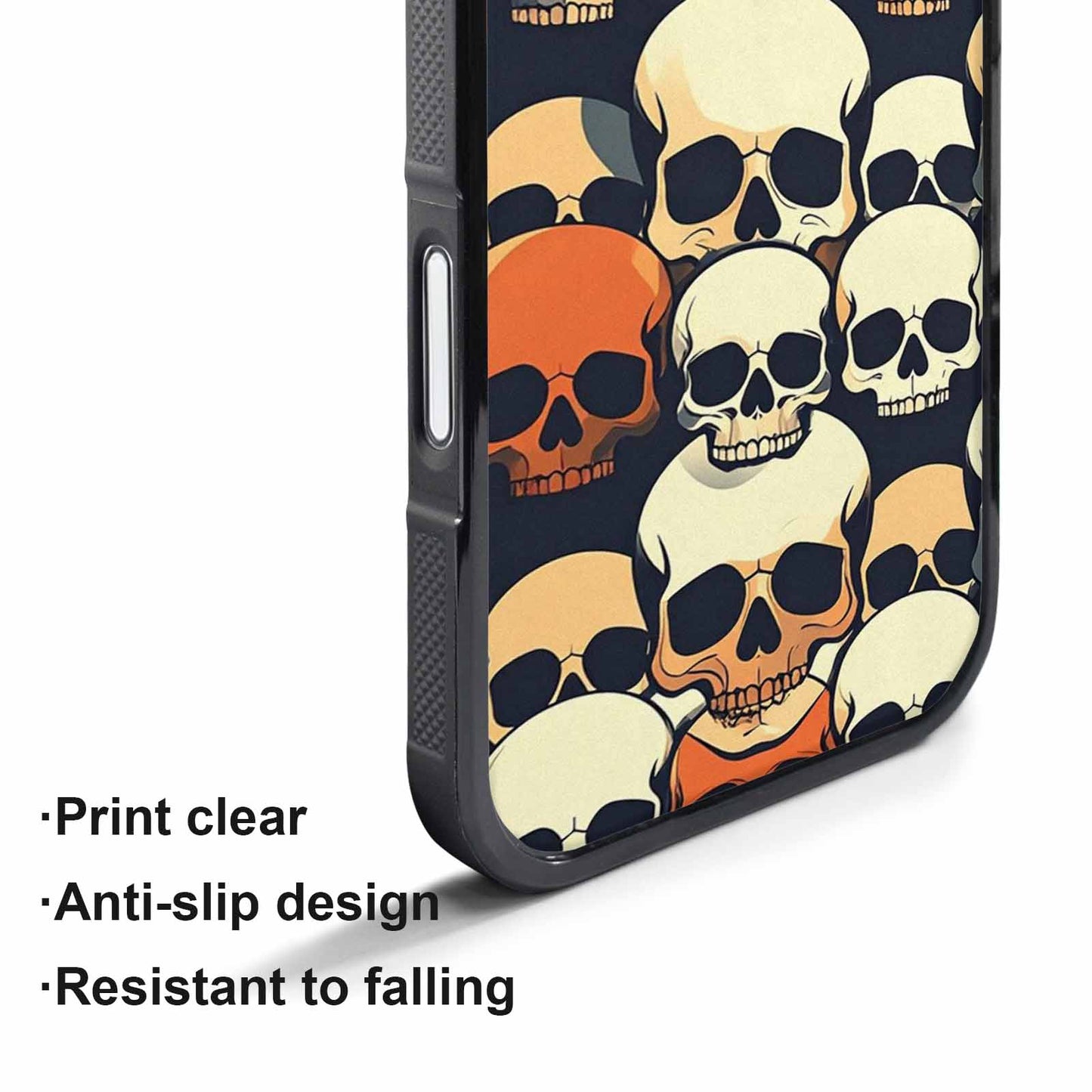 iPhone 17 Pro Case — Skull Dark Art Gothic Print Gothic, Custom Phone Case