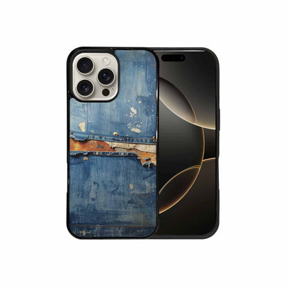 iPhone 16 Pro Max Case — Denim Distressed Textures Print Edge To, Original Design Phone Case