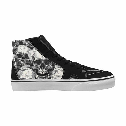 MEN'S Tessellated Human Skulls High Top Canvas Dreamcore Sneakers