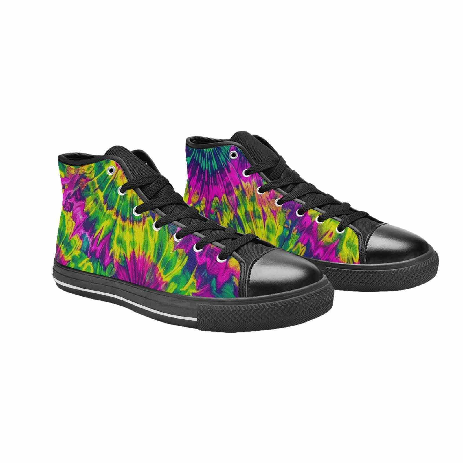 WOMEN'S Tie Dye - High Top Canvas Surreal Sneakers