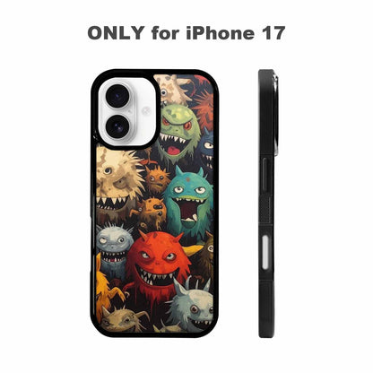 iPhone 17 Case — Monsters Camomonsters Pattern Qch Camo, Custom Printed Phone Case