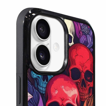 iPhone 17 Case — Lotus Many Hundreds Of Gothic Skulls, Custom Printed Phone Case