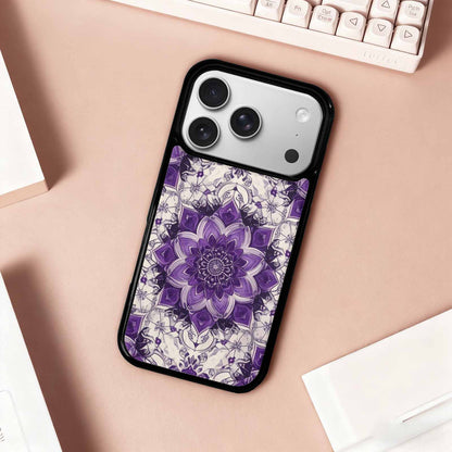 iPhone 17 Pro Case — Small Mandala Pattern Randomly Varying Floral, Personalized Phone Case