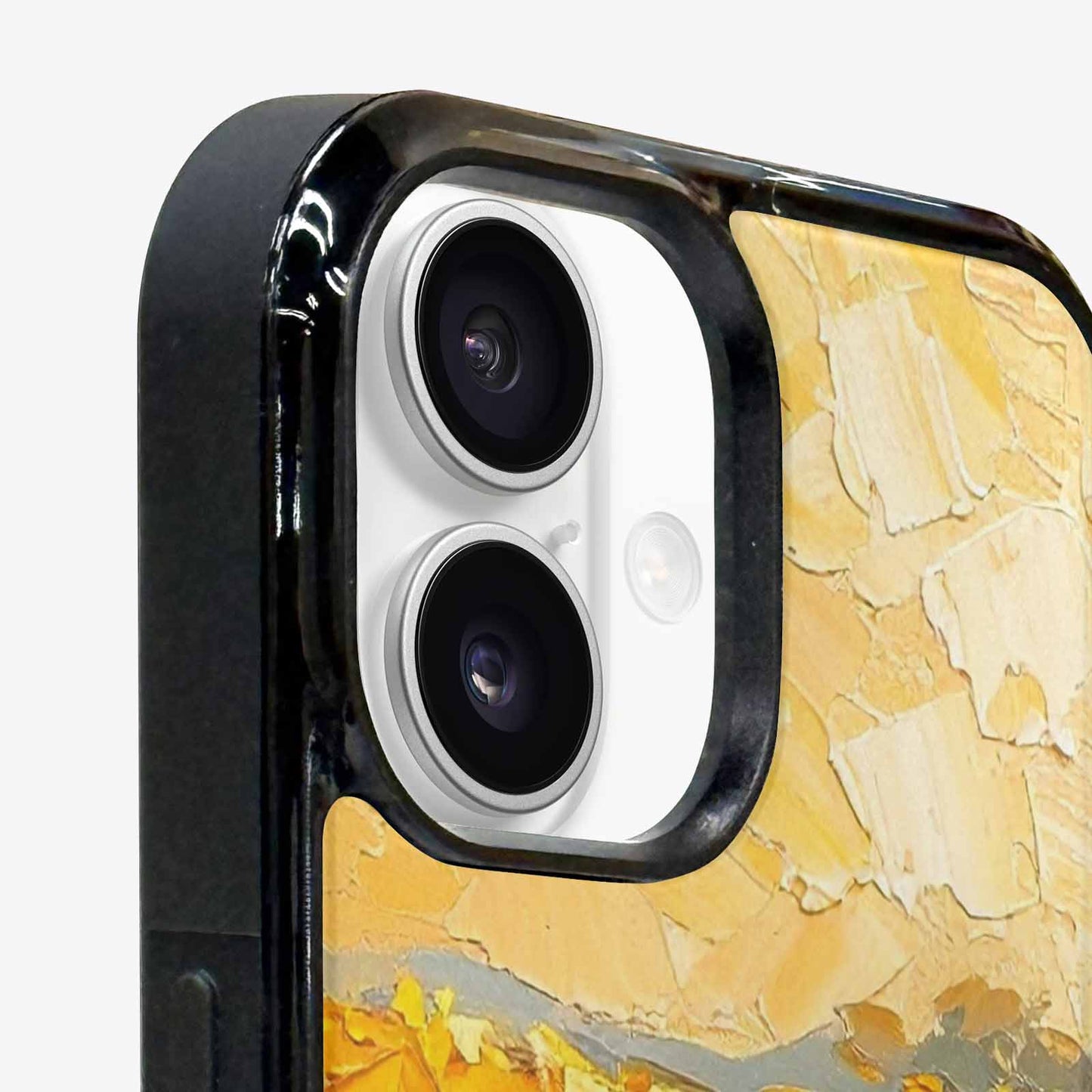 iPhone 16 Case — Impressionist Sunflower Brushstroke Pattern Hundreds Of, Customized Protective Case