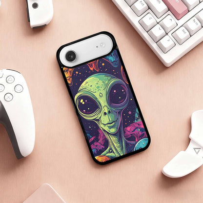 iPhone 17 Air Case — Alien Ufo Cartoon Art Pattern Alien, Personalized Phone Case