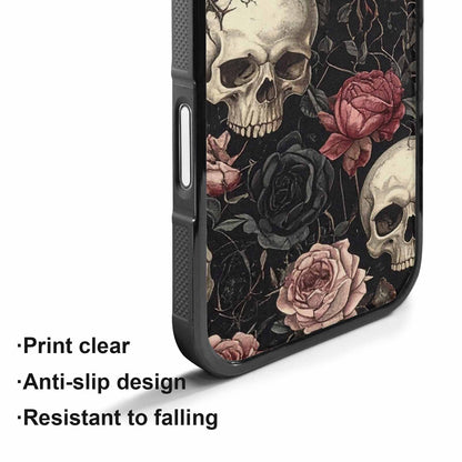 iPhone 17 Case — Skulls Roses And Skulls Gothic Skulls, Custom Designed Case Cover