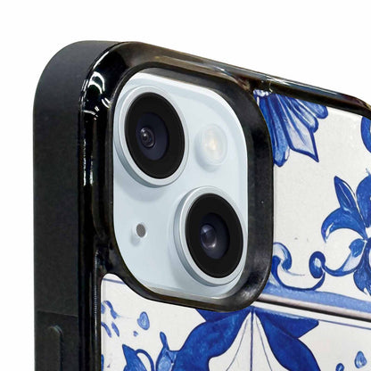 iPhone 15 Case — Talavera Tile Floral Custom, Custom Art Phone Cover