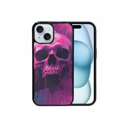 iPhone 15 Case — 1000\'s Of Skulls Overlapping Each Other, Custom Printed Phone Case
