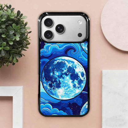 iPhone 17 Pro Max Case — Neon Winter Moon Cartoon Cute, Personalized Phone Case