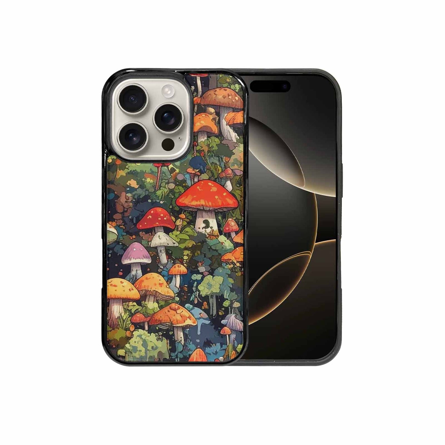 iPhone 16 Pro Case — Mushrooms Camomushrooms Patter Big, Custom Designed Case Cover