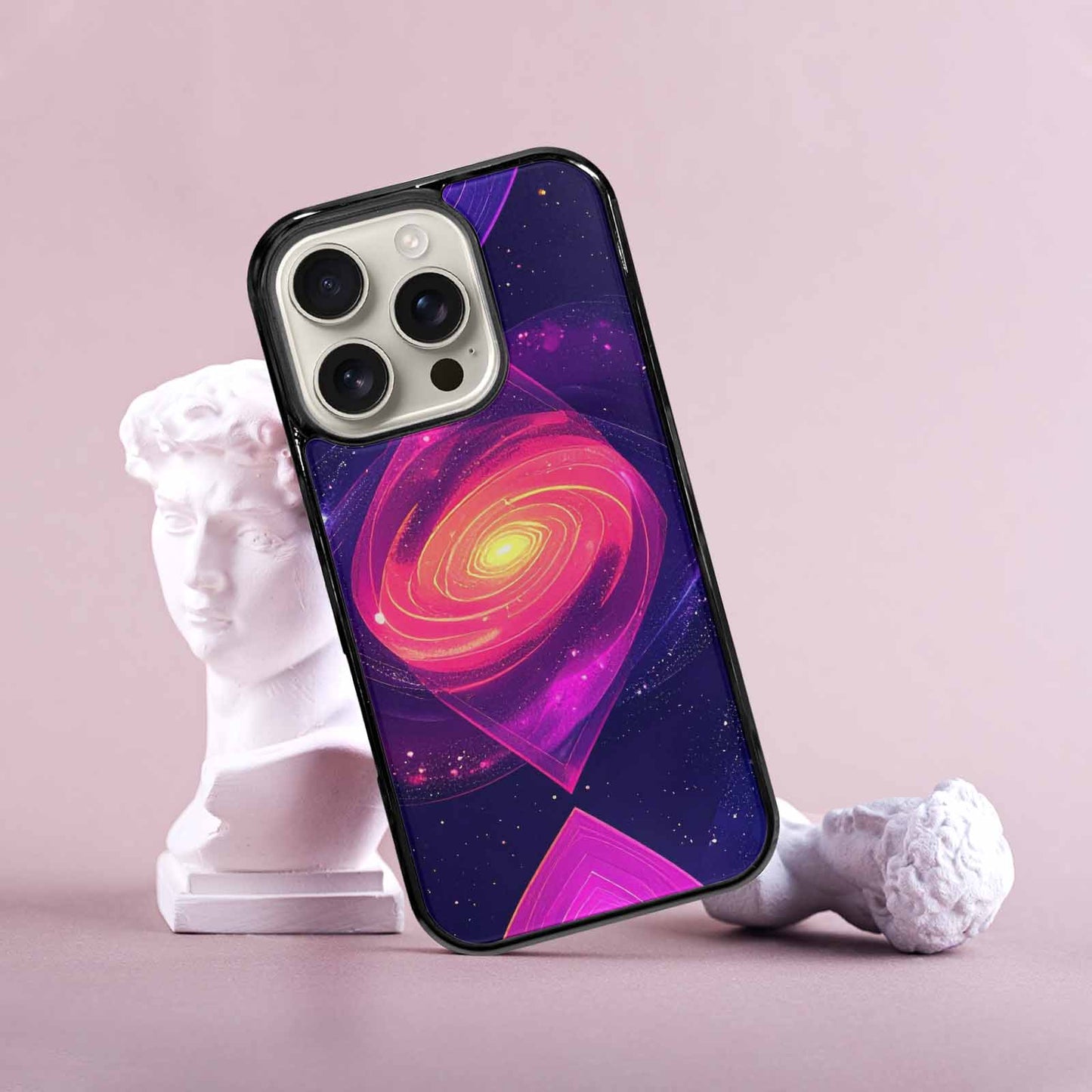 iPhone 16 Pro Case — Rose Galaxy Art Seamless Pattern Vibrant, Customized Protective Case