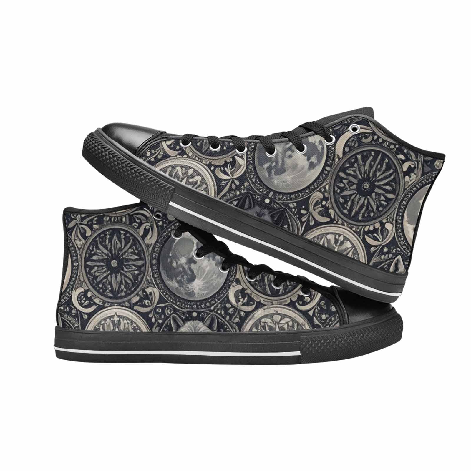MEN'S Wolves Everywhere Collage High Top Canvas Surreal Custom Shoes