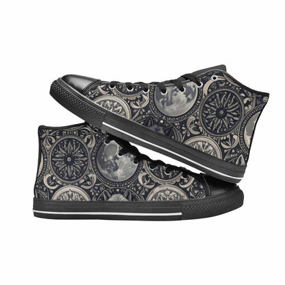 MEN'S Wolves Everywhere Collage High Top Canvas Surreal Custom Shoes