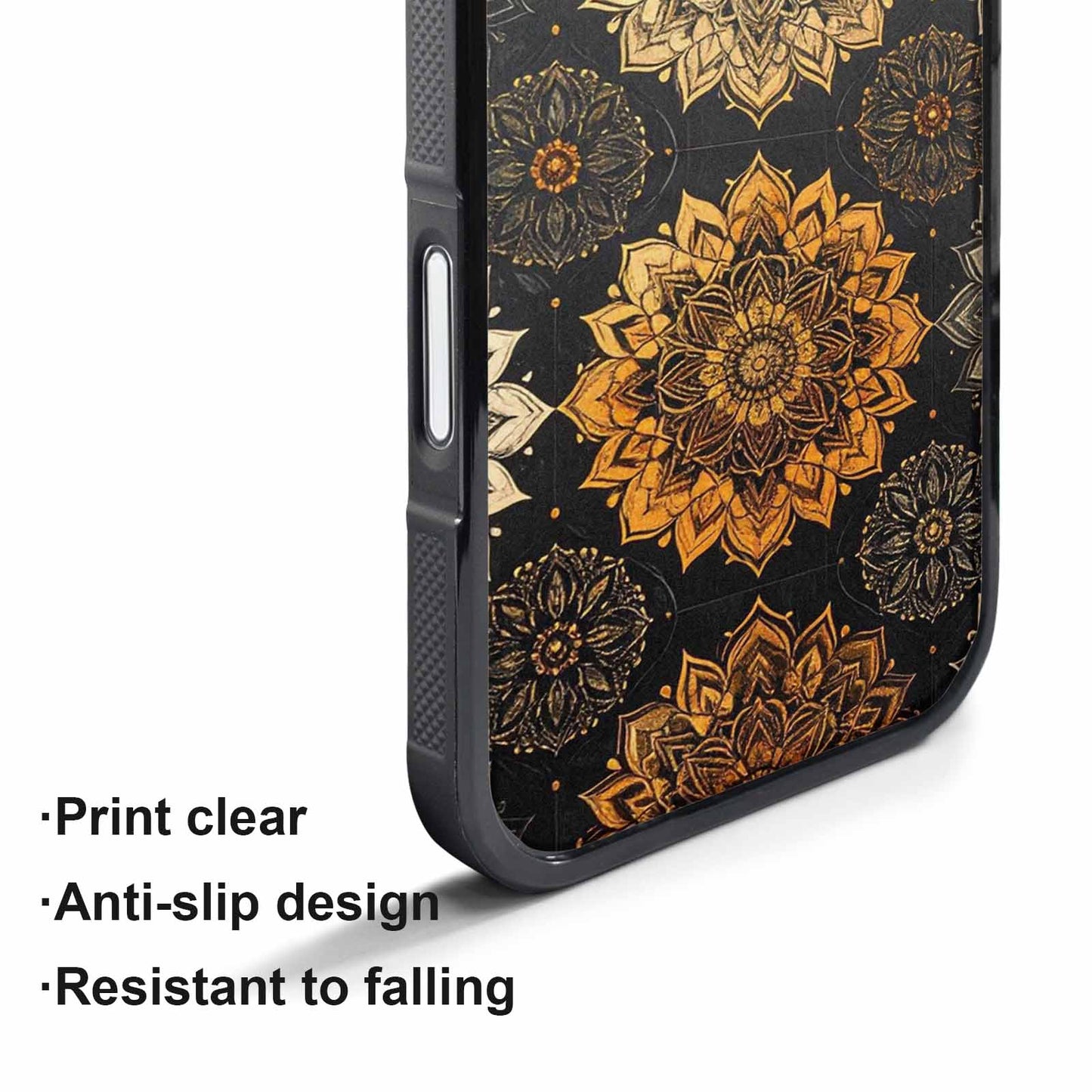 iPhone 17 Pro Max Case — Small Mandala Pattern, Randomly Floral, Unique Phone Case Design