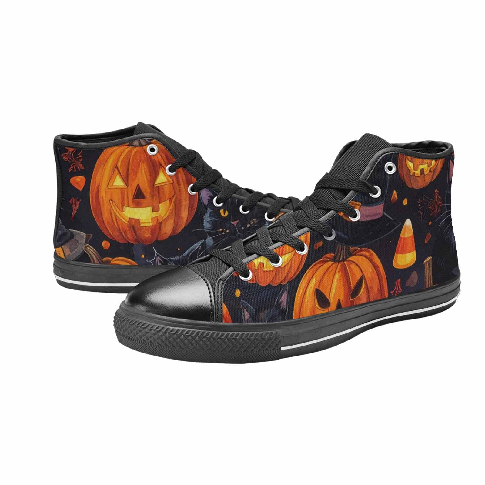 MEN'S Halloween High Top Canvas Neon Fantasy Shoes