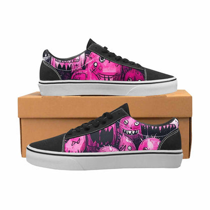 WOMEN'S Monsters (general) Lace-Up Canvas Grunge Custom Shoes