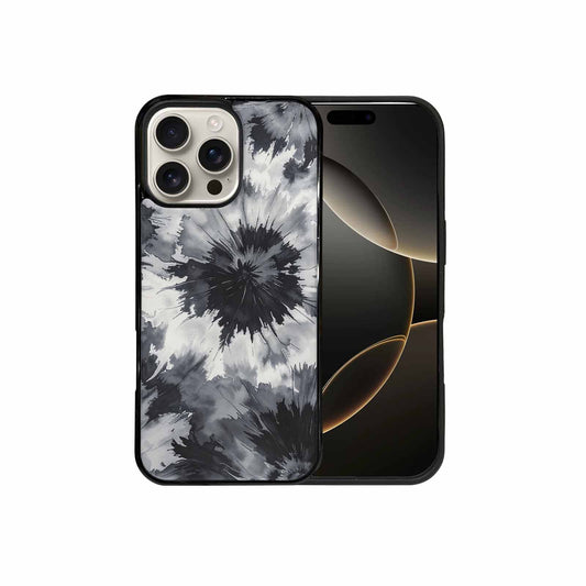 iPhone 16 Pro Max Case — Tie Dye Black And Gray Blended, Unique Phone Case Design