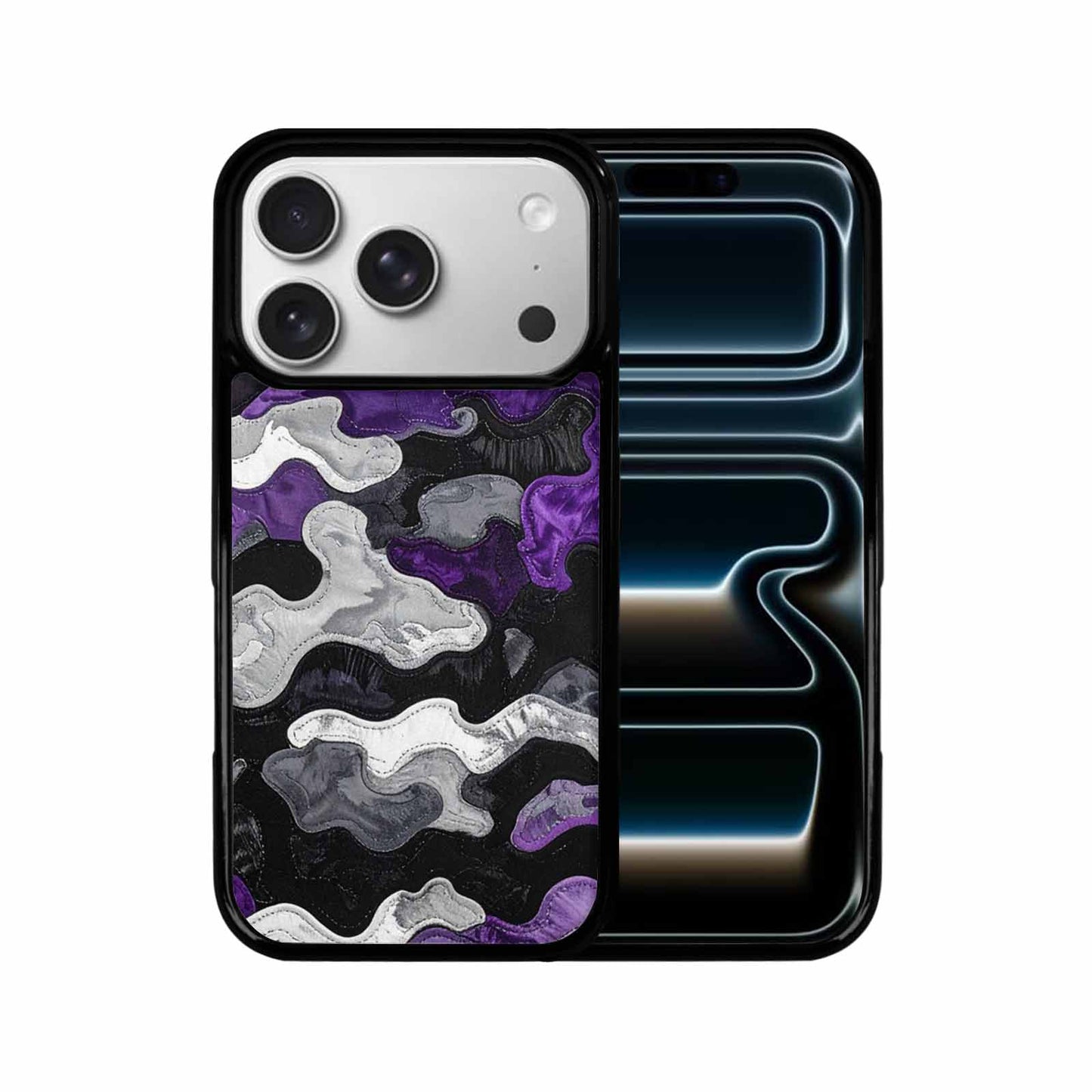 iPhone 17 Pro Case — Vivid Camo Asexual Pride Camo, Original Design Phone Case