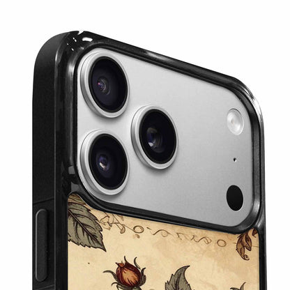 iPhone 17 Pro Case — Vintage Botanical Art Pattern Floral, Custom Phone Case
