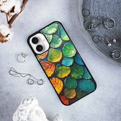 iPhone 16 Plus Case — Reptile Scale Full Color Vibrant Reptile, Custom Printed Phone Case