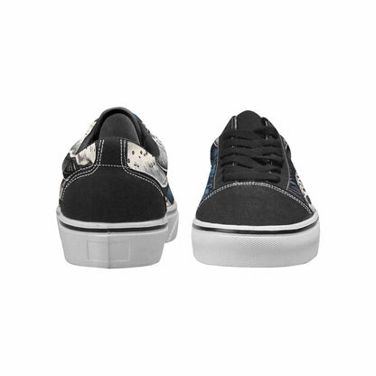 WOMEN'S Mushrooms (general) Lace-Up Canvas Kaleidoscope Sneakers