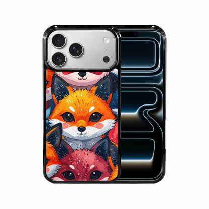 iPhone 17 Pro Max Case — Watercolor Kawaii Fox Watercolor Abstract, Custom Printed Phone Case