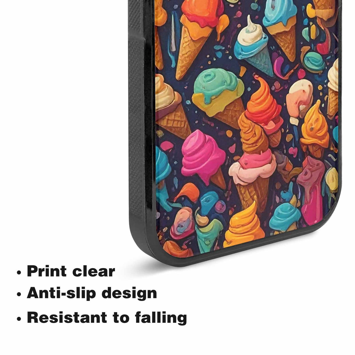 iPhone 15 Plus Case — Ice Cream Motif Ice Cream Motifs, Unique Phone Case Design